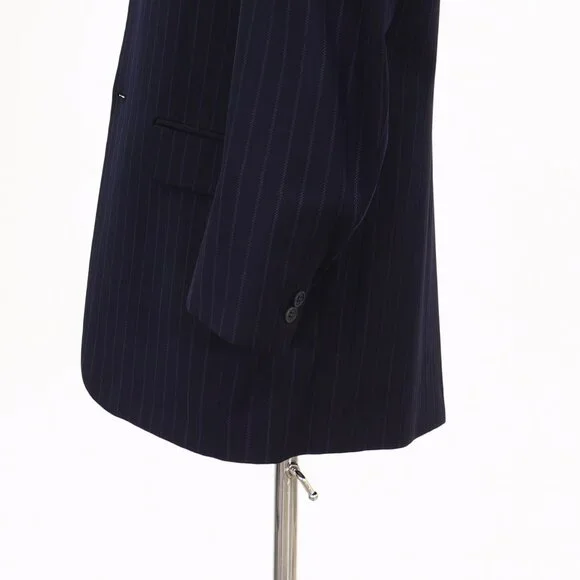 Ted Baker 40R Navy Striped 2-Button Sport Coat Blazer Jacket V019